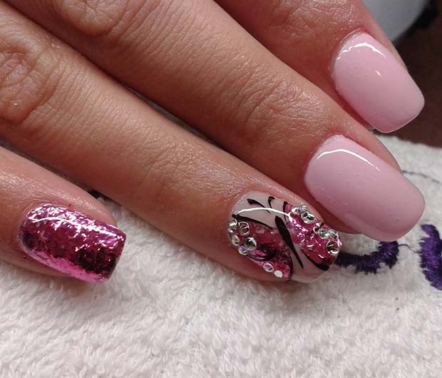 Pretty Butterfly Spring Nails