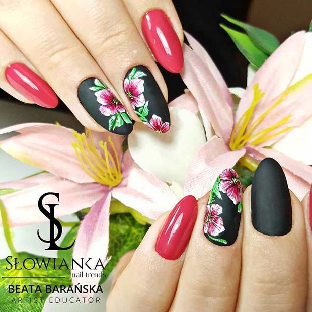 Stylish Floral Nails for Spring