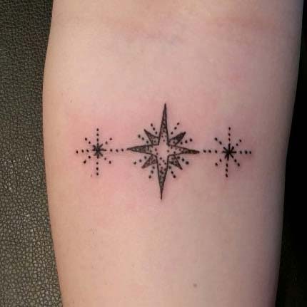 Three Stars Tattoo Design 