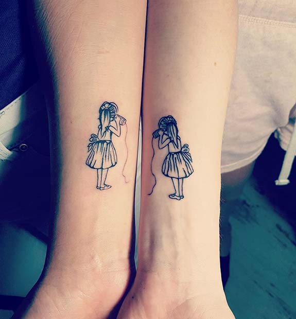 Cute Best Friends Tattoo Idea