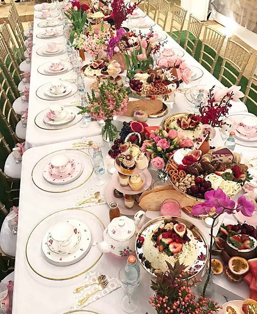 Elegant Tea Party Bridal Shower Theme