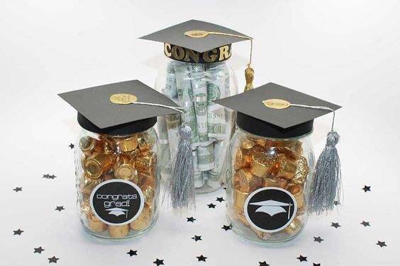 Graduation Cap Jars