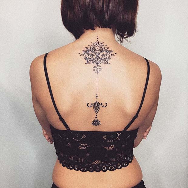 Beautiful Back Tattoo Idea