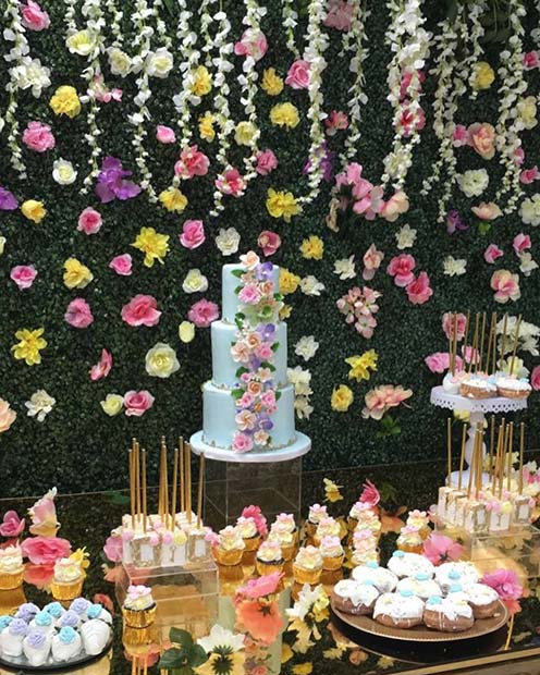 Beautiful Floral Baby Shower Theme
