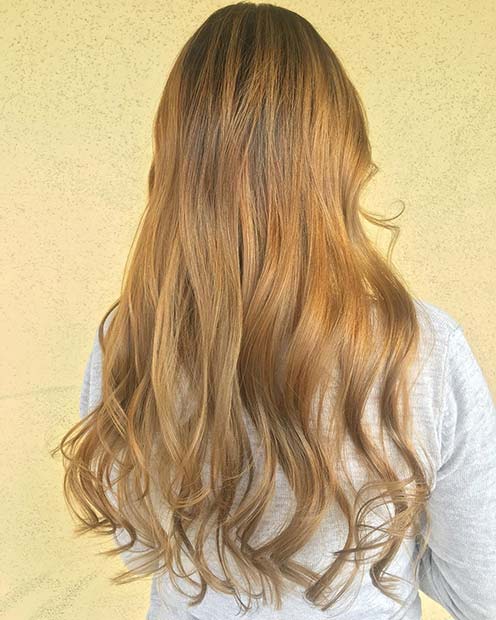 Honey Blonde Hair Color Idea