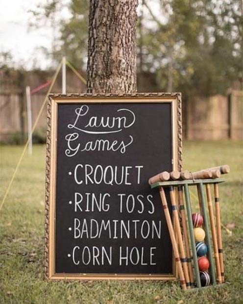 Lawn Games for an Outdoor Wedding 