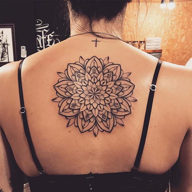 Big Mandala Back Tattoo