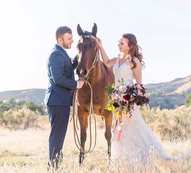 Wedding Photography with a Horse
