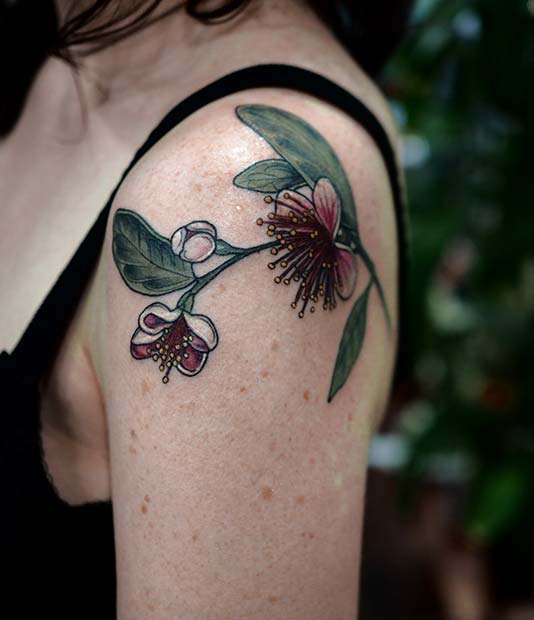 Feijoa Flower Tattoo Idea