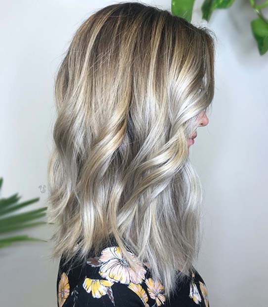 Blonde and Subtle Silver Highlights 