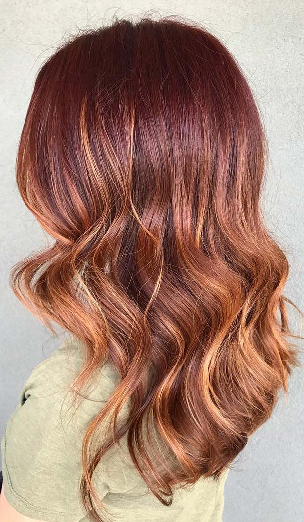 Dark Red to Copper Hair for Fall