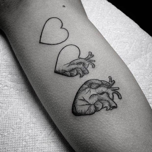 Unique Heart Tattoo Design