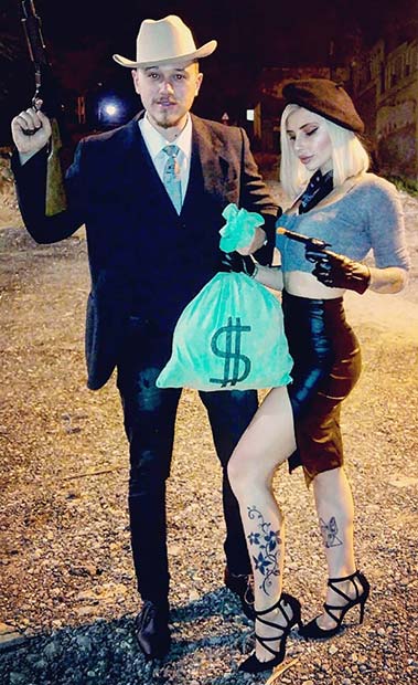 Bonnie and Clyde Couples Halloween Costume