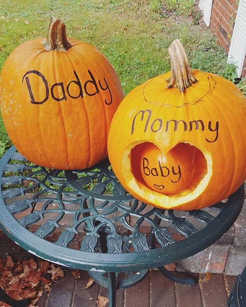 Family of Pumpkins Baby Shower Idea