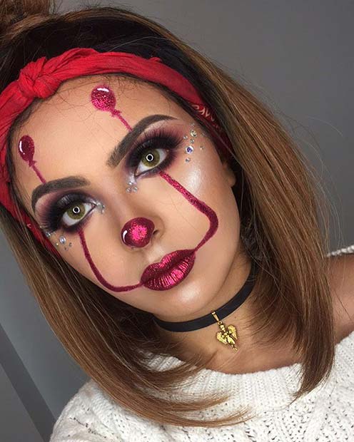 IT Inspired Makeup with Balloons