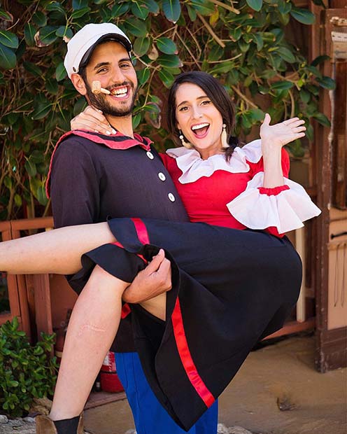 Popeye and Olive Oyl Couples Costume Idea