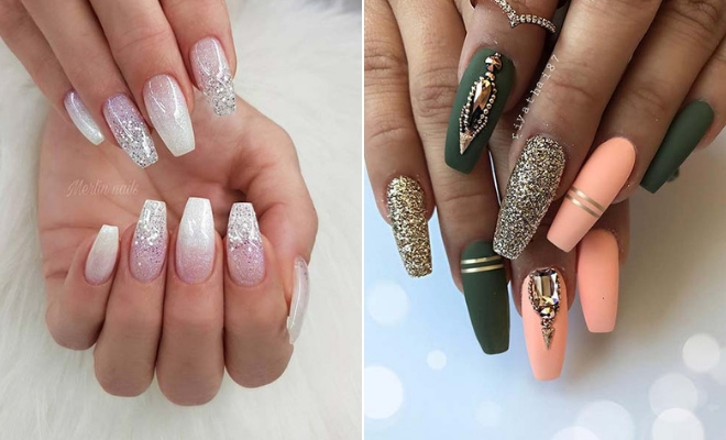 Beautiful Nail Art Designs for Coffin Nails
