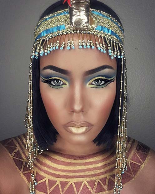 Egyptian Queen - Pretty Halloween Makeup Idea
