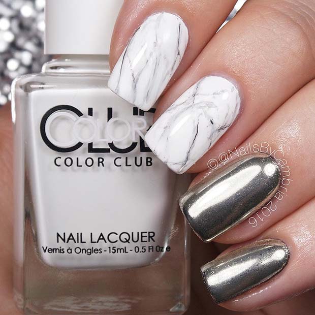 Pretty, Chrome and Marble Nails