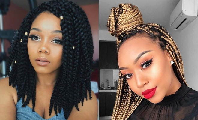 Crochet Box Braids Hairstyles for Black Women
