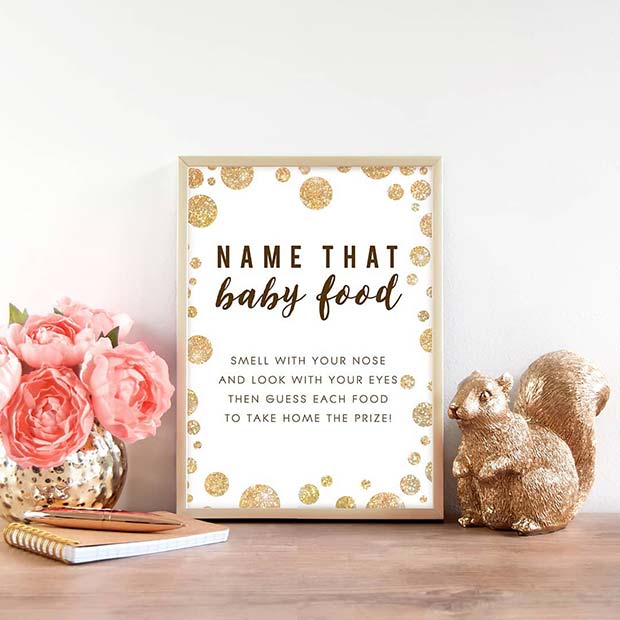 Name the Baby Food Gender Reveal Party Game