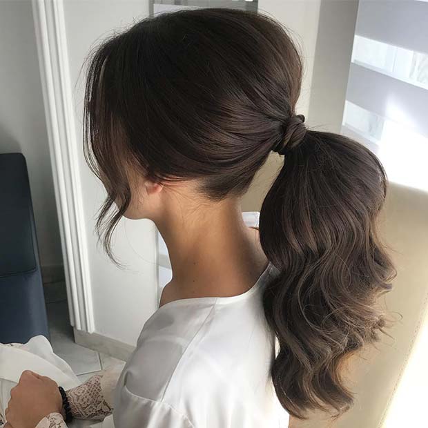 Elegant Ponytail Hairstyle for a Bride or Bridesmaids