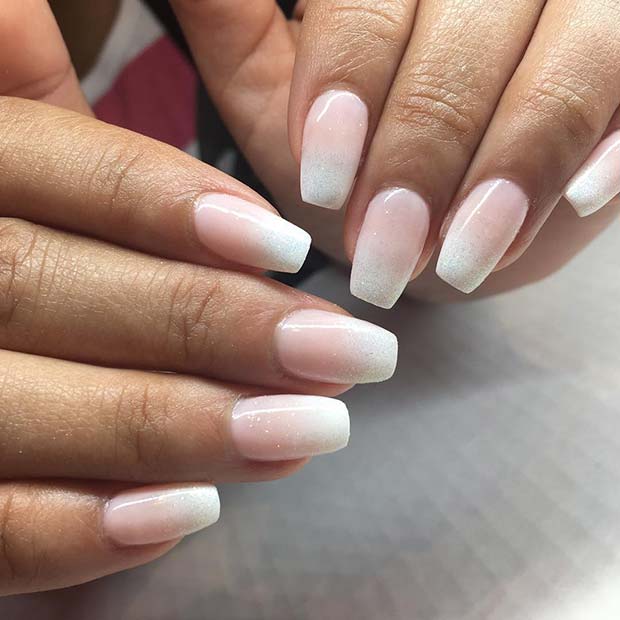 Elegant Ombre French Manicure 