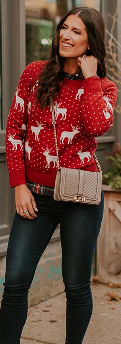 Christmas Sweater Outfit Idea