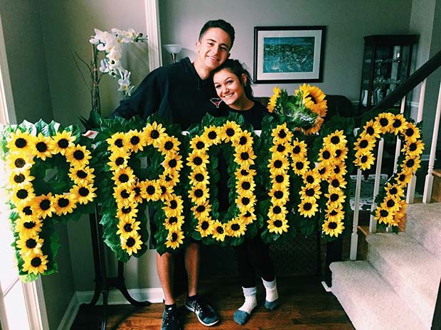 Beautiful Floral Prom Proposal