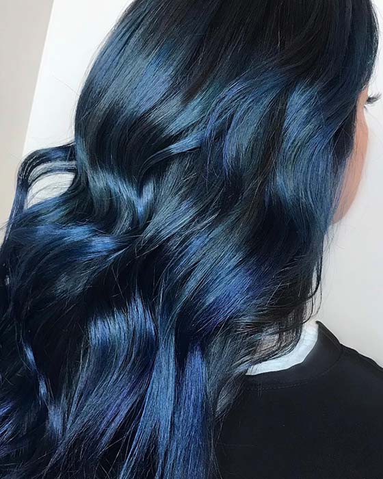 Dark, Magic Blue Black Hair