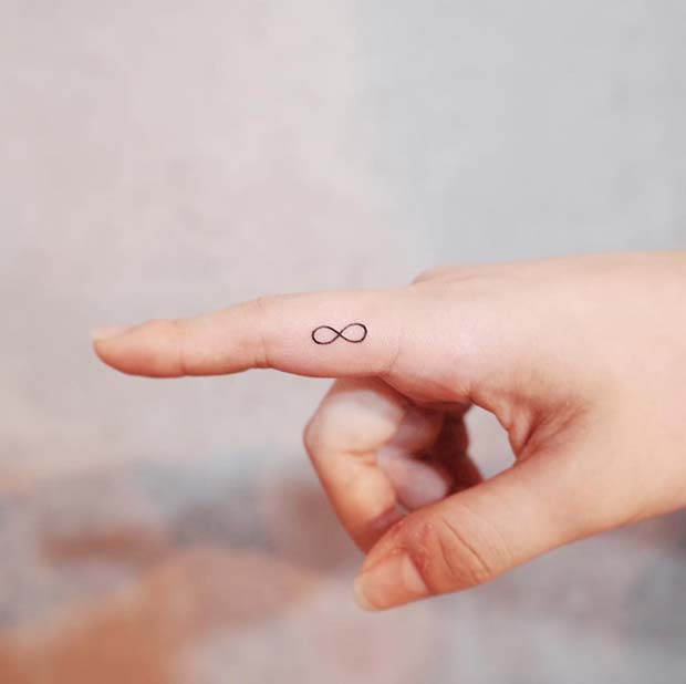 Infinity Symbol Simple Tattoo Idea
