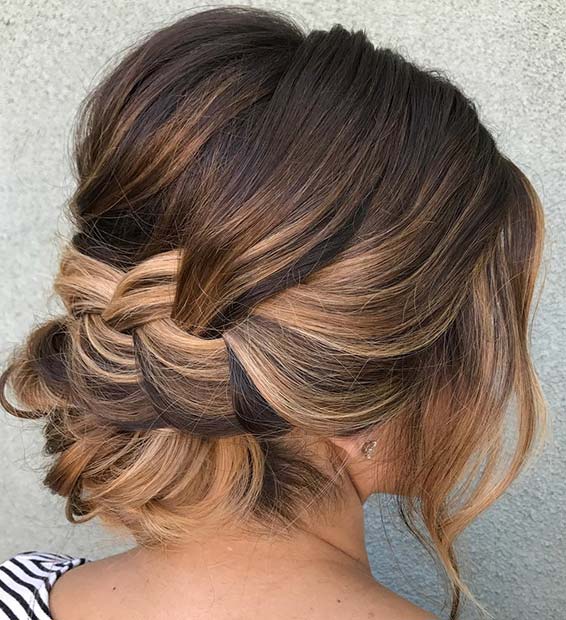 Low Braided Updo