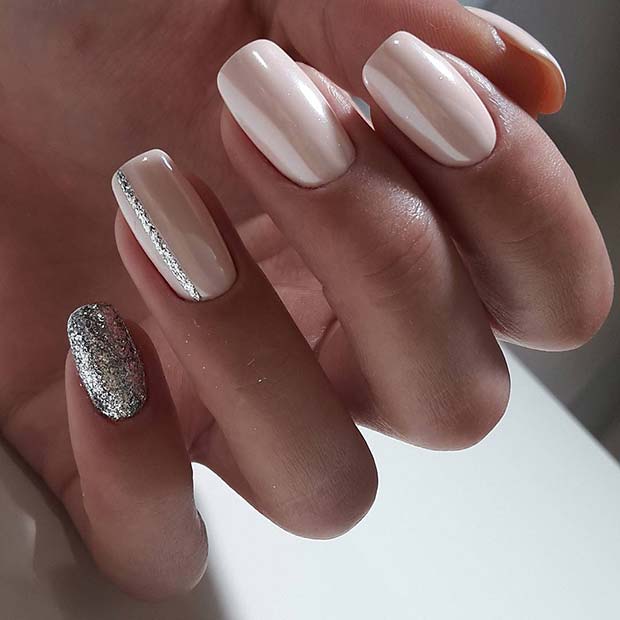 Sparkly Wedding Nails