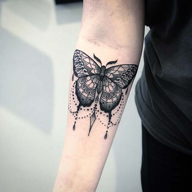 Decorative Butterfly Tattoo Design