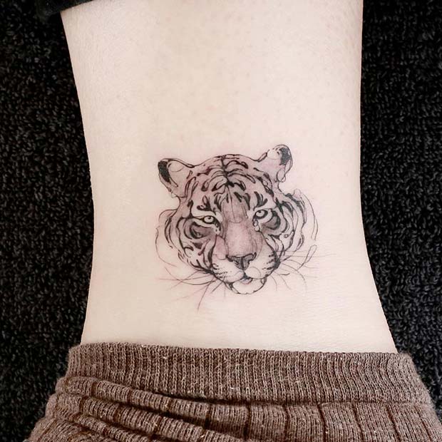 Fierce Tiger Tattoo Design