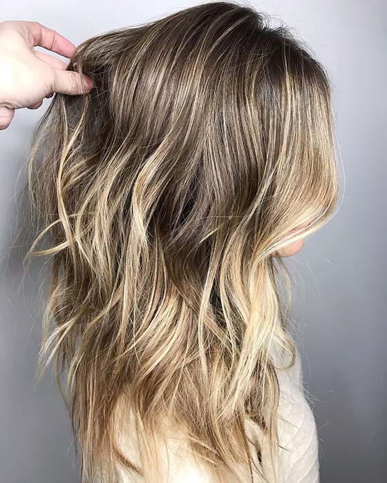 Dirty Blonde Hair with Light Blonde Highlights 
