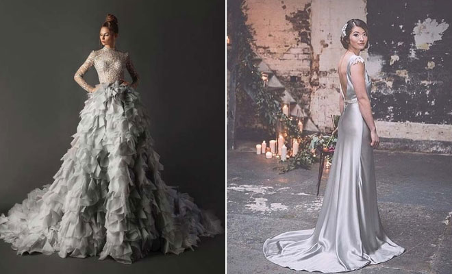 Silver Wedding Dresses