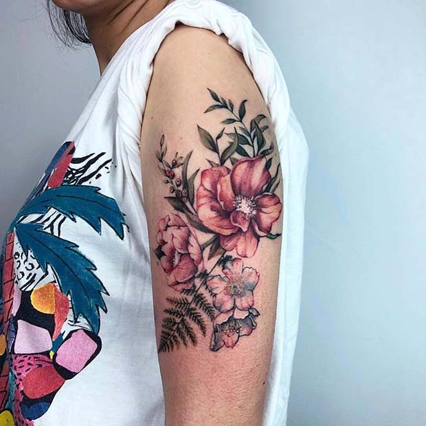 Botanical Arm Tattoo