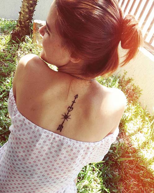 Cute Back Tattoo Idea