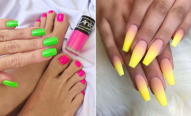 Neon Nails for Summer