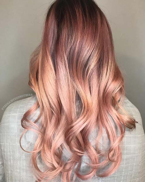 Pretty Pink and Rose Gold Hair