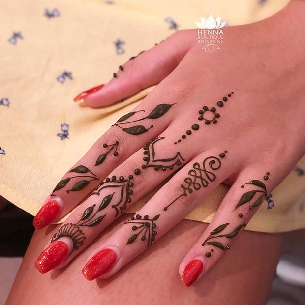 Stylish Hand Henna Idea