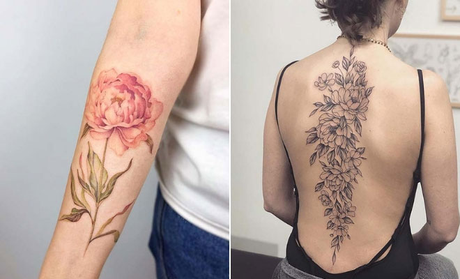 Beautiful Peony Tattoo Ideas