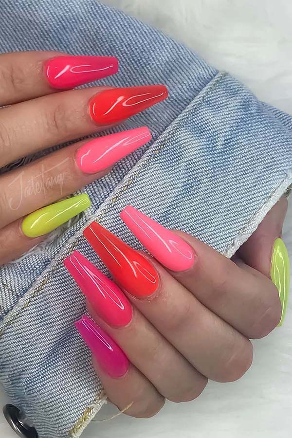 Candy Color Nails