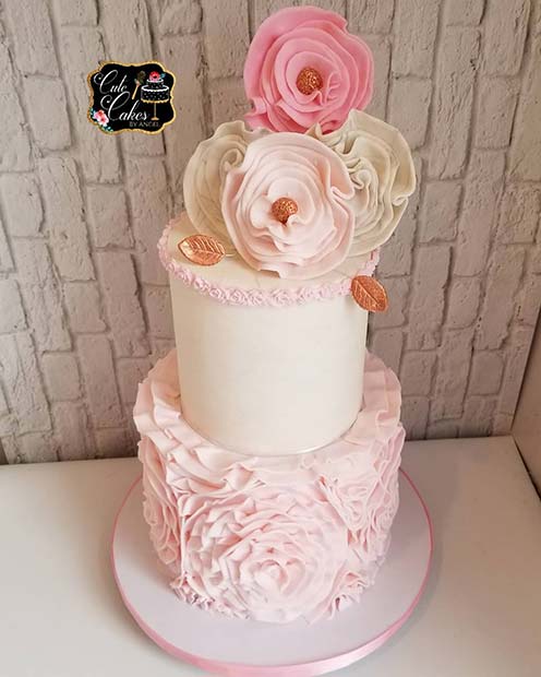 Floral Baby Shower Cake Idea