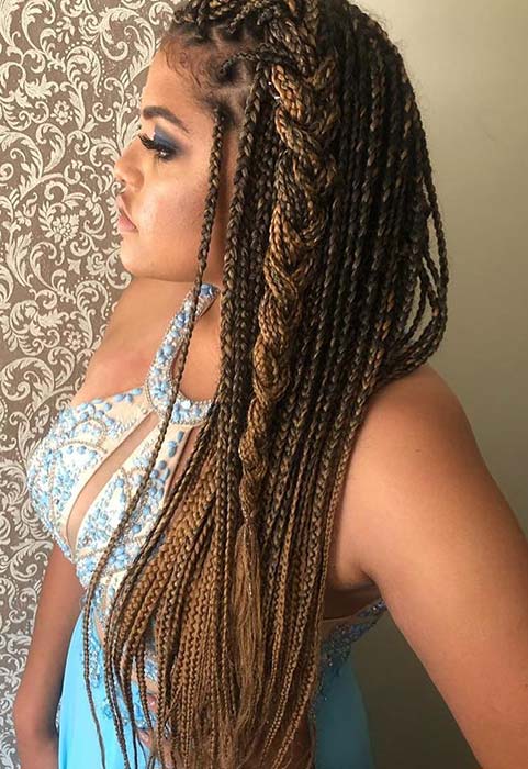 individual Braids with One Large Braid