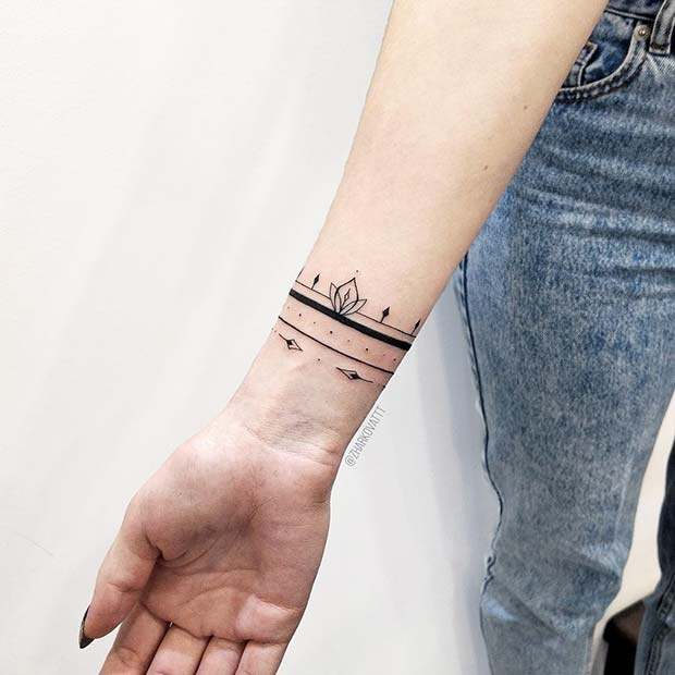 Multi Bracelet Tattoo Design