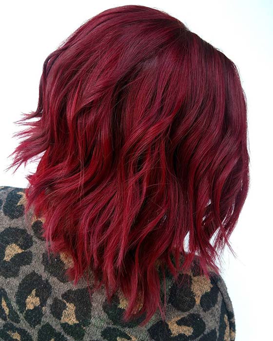 Red and Burgundy Ombre Hair