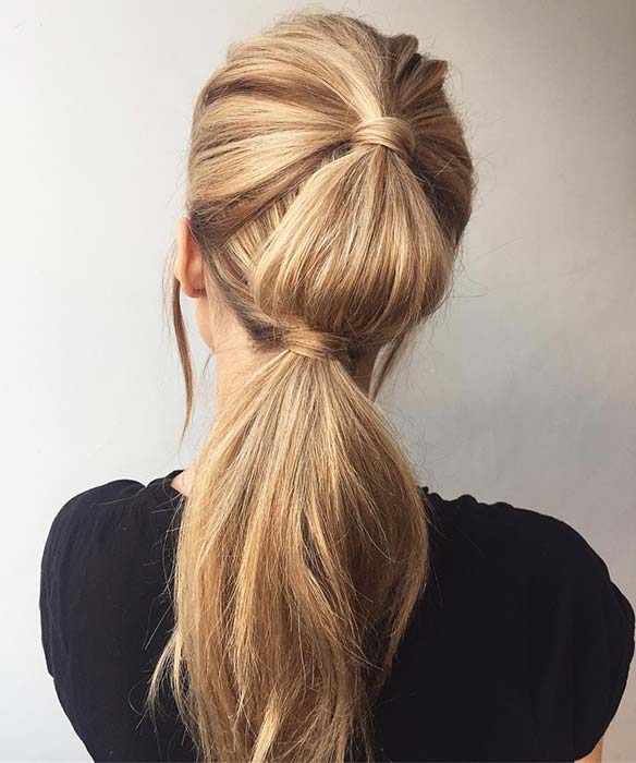 Chic and Unique Ponytail