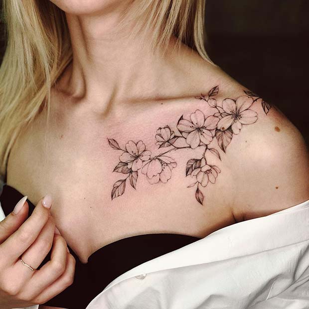 Large Flower Tattoo Idea